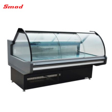 Supermarket Glass Display Refrigeration Meat Sushi Deli Showcase Refrigerator